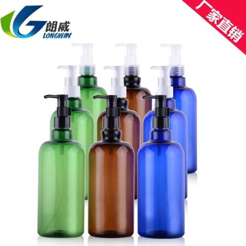 500ml Cylindrical Long Neck Oil Pump Bottle Cleansing Oil Bottle 10PCS/LOT