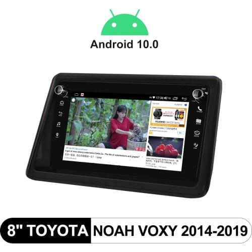 Android 10.0 Car Radio GPS Naviagtion Head Unit Central Multimedia For Toyota Noah Voxy 2014-2019 With 8" HD 1280*720 Screen