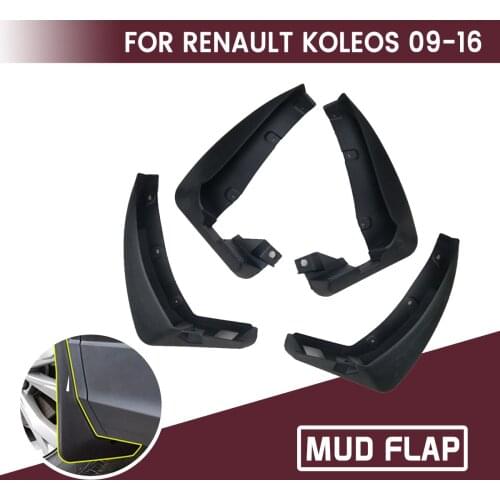 Car Front Rear Car Mudguards Fender Flares Mud Guard Flap Anti Splash Mudflaps Soft Good Tenacity For RENAULT KOLEOS 09-16