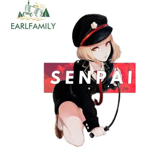EARLFAMILY 13cm x 9cm for Senpai RV Car Stickers Camper Car Assessoires Decal Waterproof Vinyl Windshield Surfboard Decals