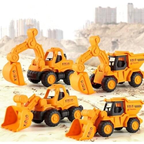 Kids Classic Simulation Engineering Car Toy Excavator Model Tractor Toy Dump Truck Model Car Toy Mini Gift for Boy