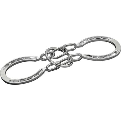 Classic IQ Mind Brain Teaser Ring Puzzles Iron Metal Horseshoe Puzzle Game for Adults Children