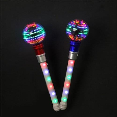 Meteor Storm LED Changing Pattern Spinner Wand BX0D