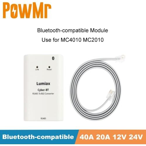 Bluetooth-compatible Module for MC4010 MC2010 40A 20A 12V 24V Auto Solar Controller Real-time Energy Statistics and Full Digital