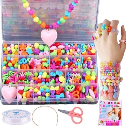 DIY Girls Seed Beads kit for Bracelet Needlework Weaving Kids Handicraft Creativity Craft set Children Making Toys Gift 8 9 10