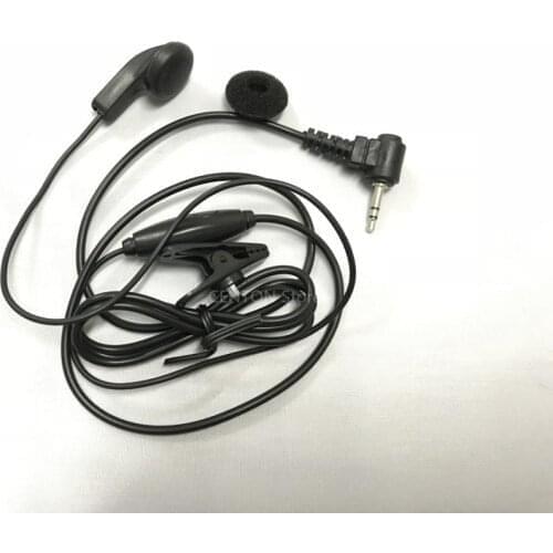 2.5mm Single Plug Earpiece Earphone Headset Mic For Motorola Radio T5428 T5728 T6200C TKLR T3 T4 T5 T6 T7 Walkie Talkie