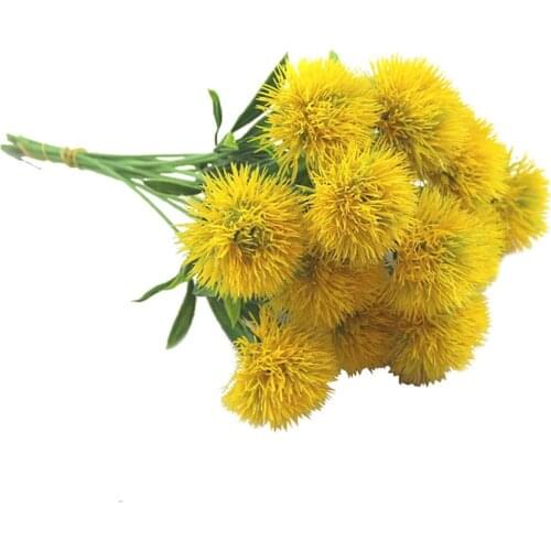 New 10Bouquet Artificial Dandelion Flower Plastic Arrangement Wedding Party Desktop Office Decor fake Flower