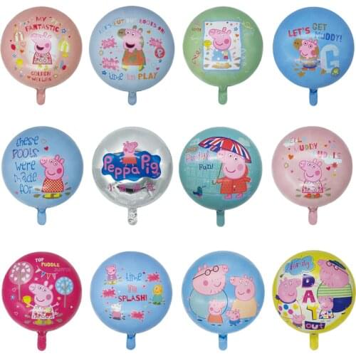 NEW Cartoon Peppa Pig Foil Balloons Birthday Number Candles Gift Diy Party Cup Cake Candle Party Decoration Supply