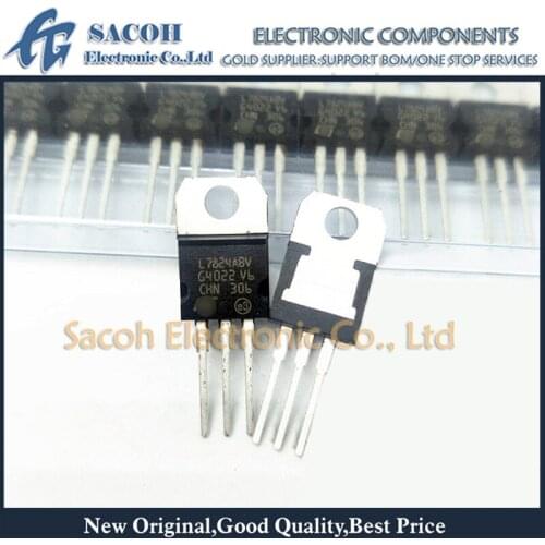 New Original 10PCS/Lot L7824ABV L7824AB or L7824ACV L7824AC L7824A L7824 7824 TO-220 Precision 1A regulators
