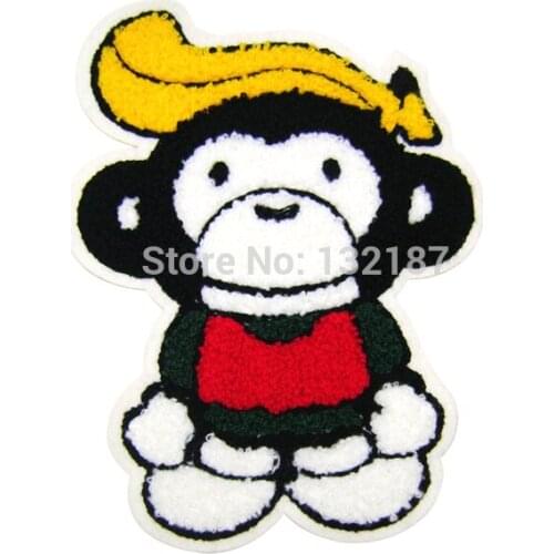 Wholesale fashion towel patch sew on embroidery label DIY patches for sweater jacket sportwear TP-002