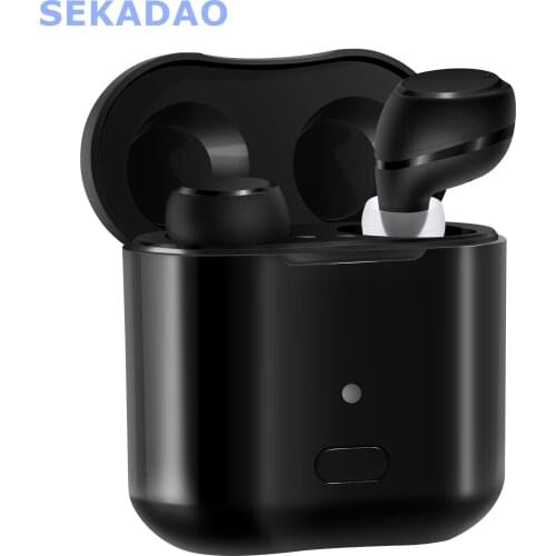 A Pair Rechargeable Hearing Aids Wireless Invisible Earbuds Digital Hearing Aid for Adults Seniors Magnetic Contact Charging Box