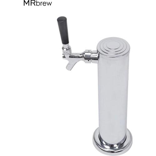 Beer Tower,Homebrew Single Faucet Beer Tower,Chromeplated Beer Tap Dispenser Draft Beer Column Bar Party Accessories