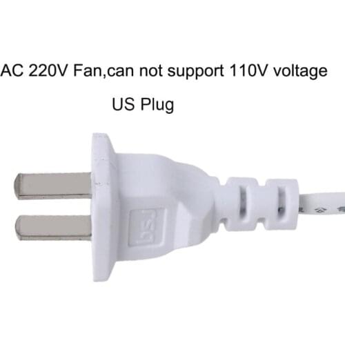 M7DF AC 220V 20W 6 Leaves One Speed 16.5" Ceiling Fan mini Fan Dormitory Hanging fan with 1.8m Power Cable On Off Switch