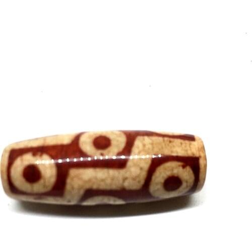 Fire supply Huo Gong Dzi Beads 9 eyes Red Natural Agate Pendant Powerful Amulet Tibetan Dzi Beads DIY Pendant Bracelet