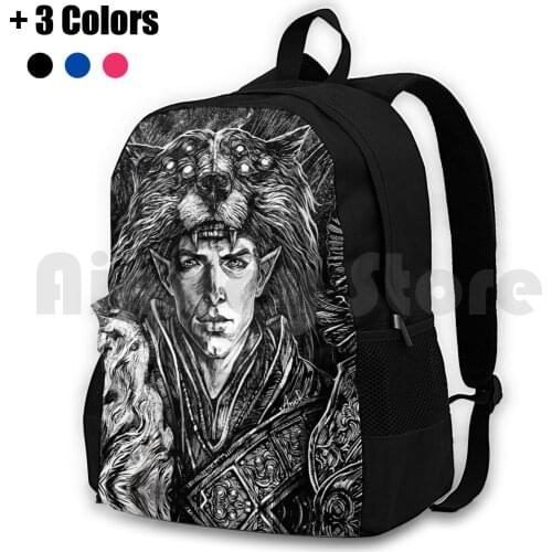 The Trespasser-Dragon Age Outdoor Hiking Backpack Riding Climbing Sports Bag Solas Dragon Age Game Rpg Dragon Age Inquisition