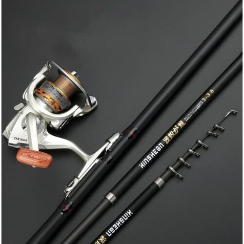 3.0m -6.3M Spinning Fishing Rod M Power Telescopic Rock Fishing Olta Carp Feeder Canne Spinning Telescopic Angeln Vara De Pesca