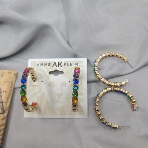 European and American Style Ornament All-match Trendy Ear Stud Earrings Cool Temperament Retro Female D62 No Card Metal KEQIU