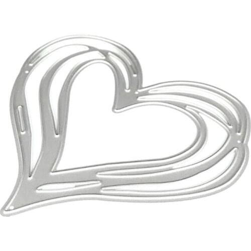 Heart Metal Cutting Dies Stencil DIY Scrapbooking Album Stamp Paper Card Embossing Craft Decor