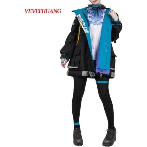 VEVEFHUANG CosplayLove Hot Game Arknights EXUSIAI KALTSIT AMIYA Uniform Cosplay Costume For Girls Women Christmas Halloween