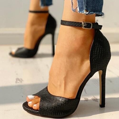 Womens Pumps Fashion 2020 Summer Sexy Exquisite Open Toe Ladies Shoes Female Increased Stiletto Super High Heel Sandals