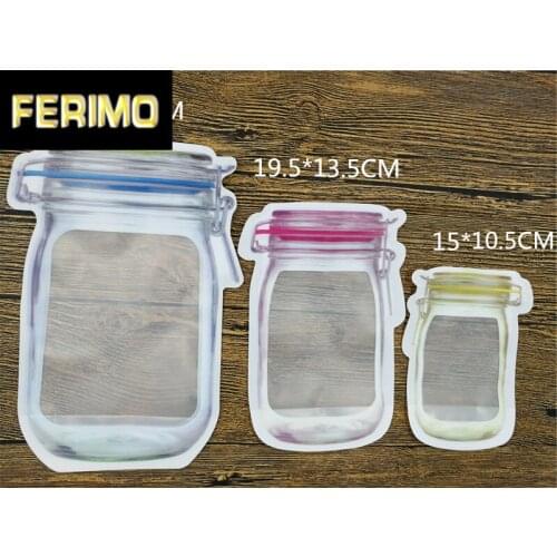 5 PCS Reusable Plastic Gift Bags Nuts Cookies Candy Snacks Sealed Bags Home Decoration Storage Supplies Self-Sealing Bags