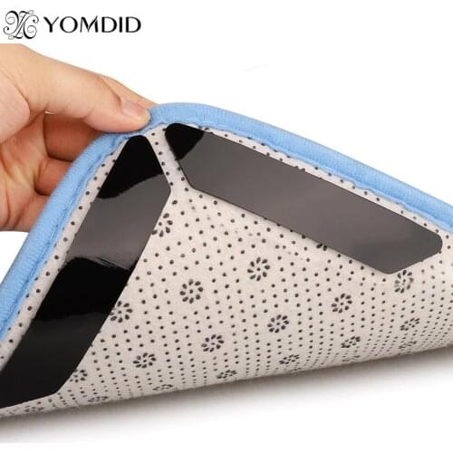 8PCS Rug Grippers Anti-Slip Curling Rug Grippers Keeps Your Rug in Place Makes Corners Flat Anti Slip Mat Grippers Washing Reuse