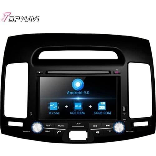 7'' Octa Core Android 9.0 Car GPS Navigation Player For HYUNDAI ELANTRA 2007-2011 Stereo Auto Car DVD Multimedia system 2 Din