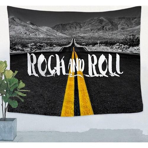 Retro Band LOGO Flag Banner Hip hop\Jazz\Reggae\Rock\Heavy metal Music Poster Tapestry Wall Sticker Bar KTV Studio Decor Cloth