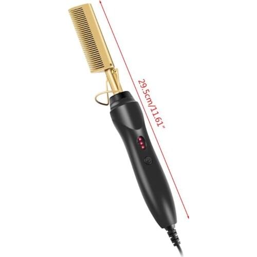CPDD Hot Comb Wet and Dry Hair Use Hair Curling Iron Straightener Comb