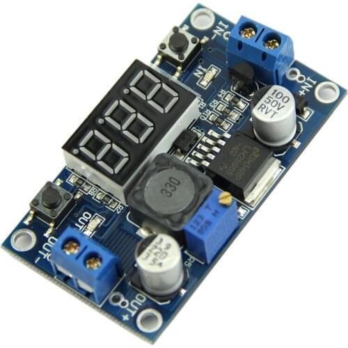 DC 4.0~40 to 1.3-37V LED Voltmeter Step-down Power Converter Module LM2596