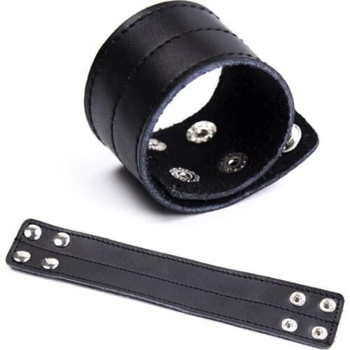 Scrotum Delay Ejaculation Penis Rings Cock Ring Leather Cock Erection Enhancer Prevent Ejactulation Adult Sex Toys for Men Gay