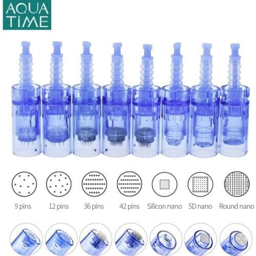Dr Pen Ultima A6 Needle Cartriages 30Pcs Rechangeable Disposable Bayonet Derma Pen Micro Needles 9 12 24 36 42 Pins Nano