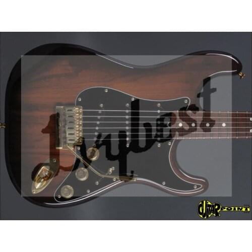 Lvybest electric guitar alder body,gold korea parts,rosewood fingerboard with dots inlay ,mahogany neck,brown color