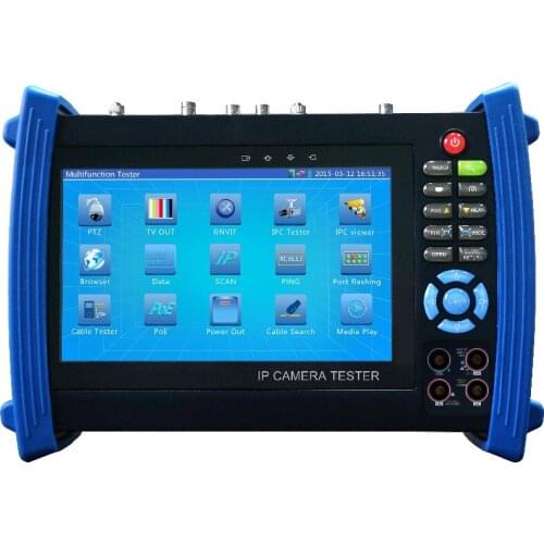 Multi-functional IPC-8600MOVTADHS 7'' touch Screen IP IPC Analog TVI CVI AHD SDI Camera Tester CCTV Security Test Monitor