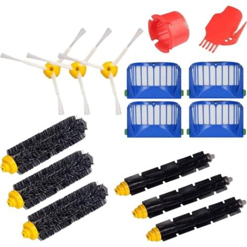 Replacement Accessories Kit for IRobot Roomba 600 Series 675 690 680 671 652 650 620 Vac Part Filter Roller Brush 15 Pcs