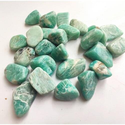 Natural Amazonite stone Crystal Gravel Tumbled Stones Gravels Healing Meditation Natural Quartz Crystals