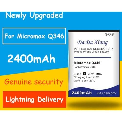 Newly Upgraded High Quality 2400mAh Q346 battery for Micromax Q346 High Quality Accumulator Battery