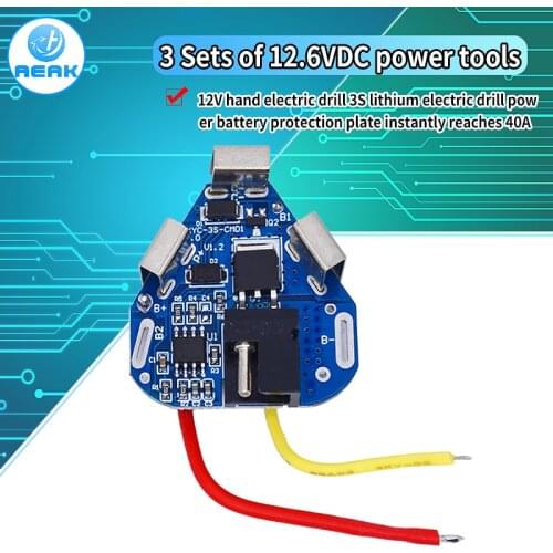 3S 12.6V 6A BMS Li-ion Lithium Battery Protection Board 18650 Power Bank Balancer Battery Equalizer Board for Electric Drill