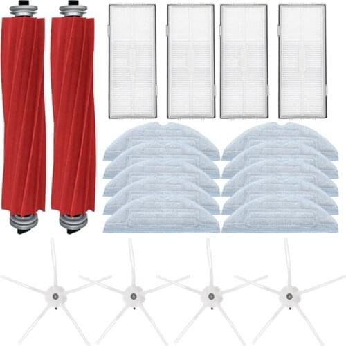 20Pcs Hepa Filter Mopping Cloths Side Brush For Xiaomi Roborock T7S T7 Plus T7S Plus S7 Mopping Cloth Spare Parts Vacuum