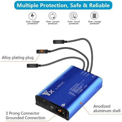 SALE 5 In 1 Multi Smart Battery Charging Hub Intelligent Home Charger for DJI Mavic Pro&Platinum Drone Camera Accessories