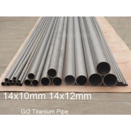 14mm od 14x10mm seamless titanium tube grade 2 Titanium Pipe heating titanium alloy pipe Industrial ti pipe TA2