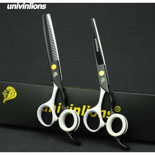 Univinlions 6" professional salon hair scissors hairdresser hair cutting scissors thinning shears barber haircut tijeras ciseaux