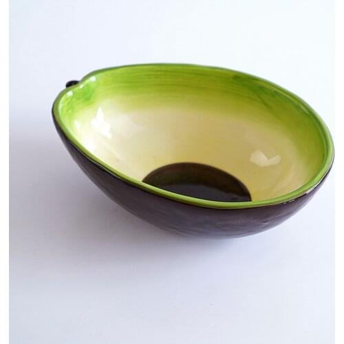 European and American painting underglaze color avocado bowl snack Salad Dessert deep bowl snack dish