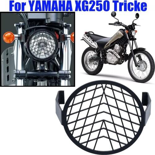Motorcycle Front Headlight Protector Retro Grill Light Lamp Cover Head light Mesh Grill For YAMAHA Tricker XG 250 XG250 Tricker