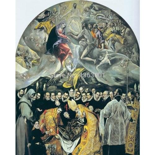 Diamond Painting The Burial of the Count of Orgaz by El Greco Needlework Mosaic Cross Stitch Kits Diamond Embroidery
