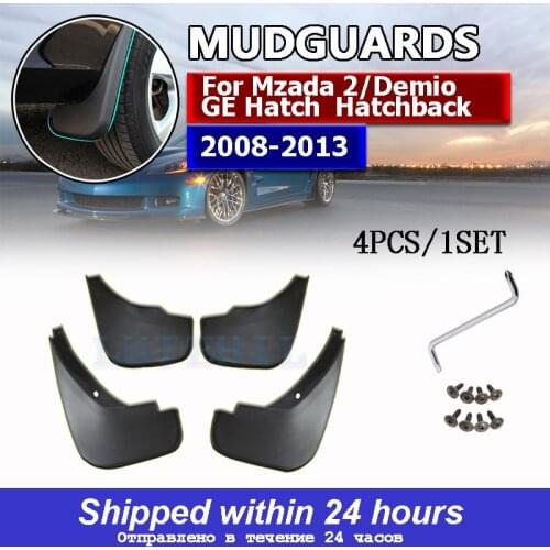Car Mud Flaps For Mazda 2/Demio GE Hatch Hatchback 2008-2013 for Fender Splash Guards Mudflaps Mudguard Accessories