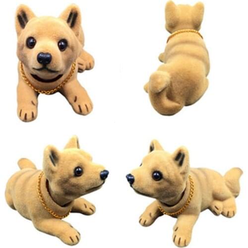 Car Styling Bobble Head Dog Auto Dashboard Nodding Dog Car Ornaments Shaking Head Dog Car Accessories Auto Interior Decoration