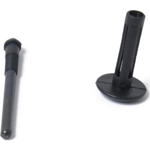 Black Auto Car Plastic Bumper Pin Rivet Fasteners Trim Clips Interior Panel Door Clip 50PCS