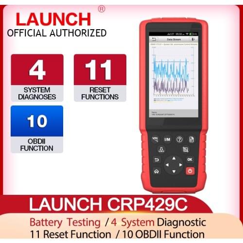 LAUNCH X431 CRP429C OBD2 Scanner Engine ABS Airbag SRS AT Diagnostic OBD 2 Automotive Scanner Pk CRP129E Car Diagnostic Tool