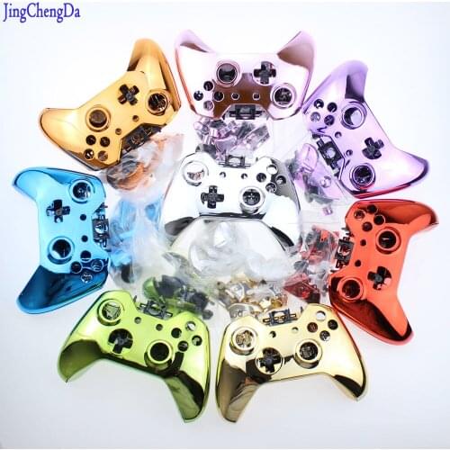 For Xboxone Bluetooth Gamepad Metal Plated Full Housing Shell Case Kit Replacement Parts for Xbox one Wireless Controller